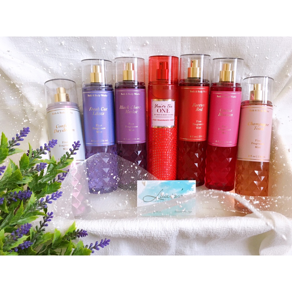 Body mist mùi hoa MAGNOLIA JAPANESE CHERRY DREAM BRIGHT ROSE POPPY PURE WONDER - Xịt thơm Bath & Body Works Mỹ