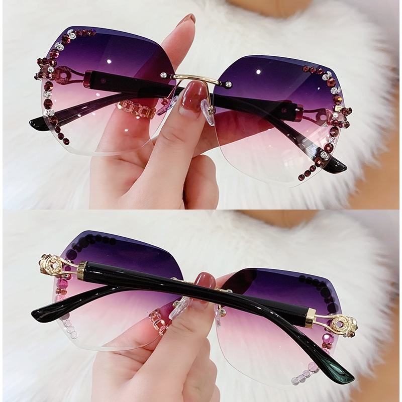 Kính Mát Nữ Không Gọng Chống Tia UV Sự Bảo Vệ