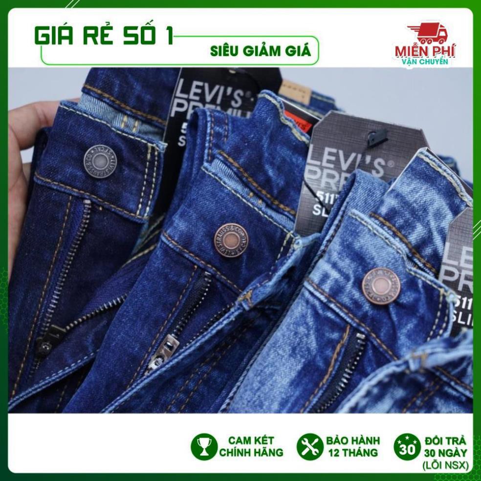 [Chính hãng]- Quần Bò Jeans Levis 511 ống đứng, dáng suông, co giãn nhẹ (mã 1-2-3)