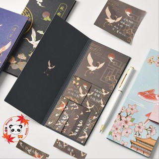 Hộp 3 loại 8 xấp giấy note giấy ghi chú Sticky memo (Giấy nhớ dán được)