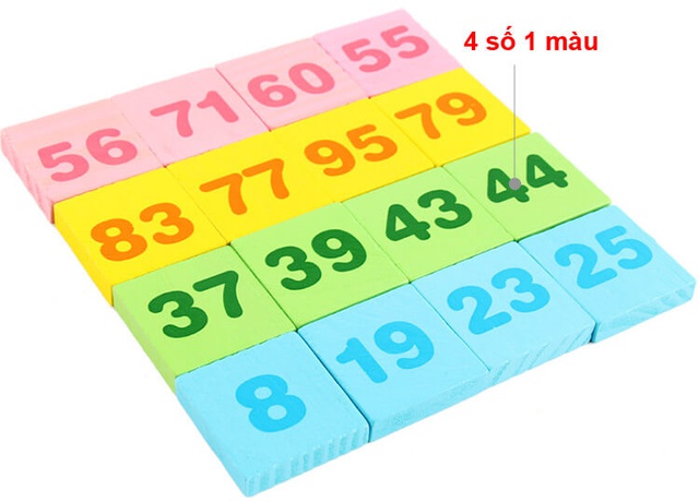 BỘ TOÁN HỌC DOMINO 300 CHI TIẾT BẰNG GỖ