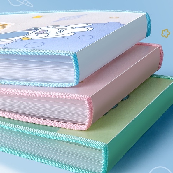 Túi File Đựng Giấy Kiểm Tra A4 Hoạt Hình Nhiều Lớp Cao Cấp