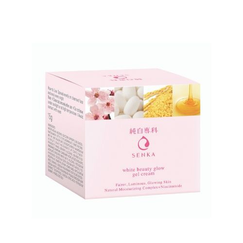 [HB GIFT] Kem dưỡng trắng da ban đêm Senka White Beauty Glow Gel Cream 15g