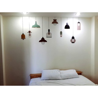 decal dán tường dây đèn