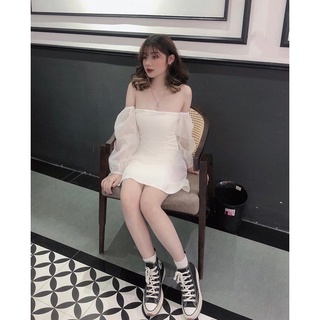 Đầm Ally tay voan