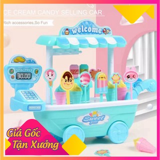 Bộ đồ chơi xe đẩy bán kem cho bé trai bé gái .