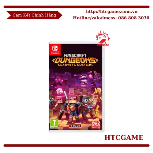 Thẻ game Minecraft Dungeons Ultimate Edition dành cho Nintendo Switch