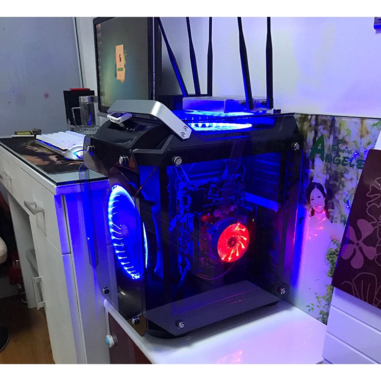 [Mã ELFLASH5 giảm 20K đơn 50K] QUẠT TẢN NHIỆT FAN CPU COOLMOON - LED BLUE