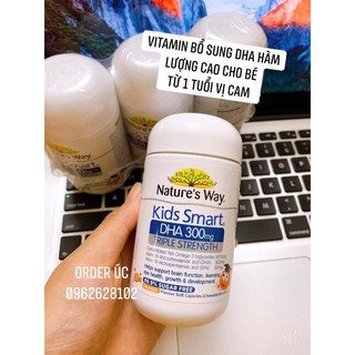 VIÊN NHAI NATURE'S WAY KIDS SMART DHA TRIPLES STRENGTH DHA 300MG