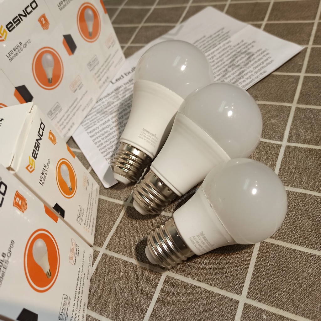 Bóng đèn LED búp tròn  5w,9w,12w ánh sáng trắng, vàng - Tích kiệm điện