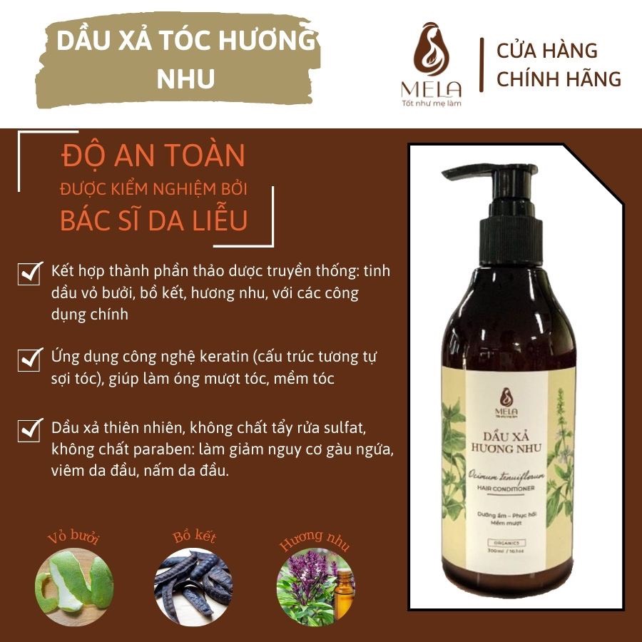 DẦU XẢ TÓC HƯƠNG NHU MELA  300ML