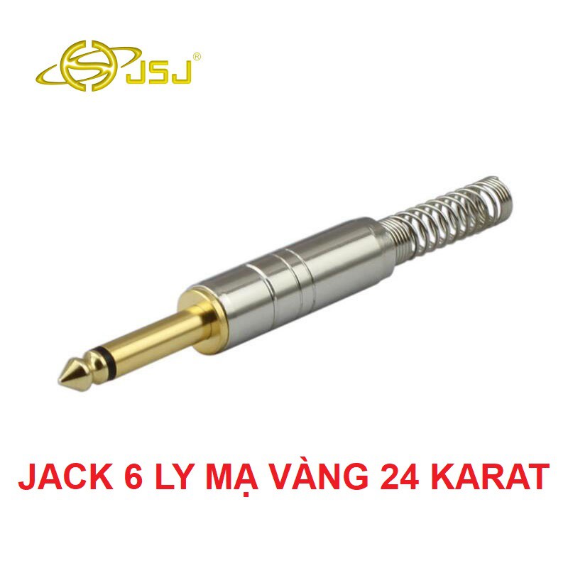 Dây micro dài 5m JSJ – Dây jack canon cái ra 6ly – Cáp micro karaoke - Hàng hãng – Chống nhiễu - Chống rối