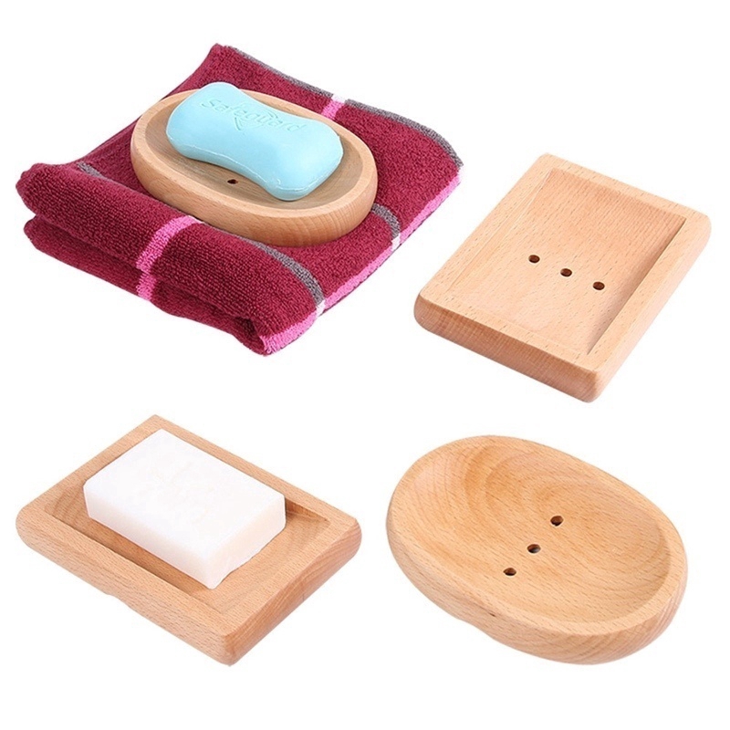 Giá Đỡ Xà Phòng Bằng Gỗ Tre Handmade Tiện Dụng Cho Nhà Tắm