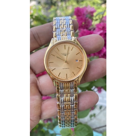 Đồng hồ nam L0NGINES 1 lịch kính sapphire chống nước cao cấp.