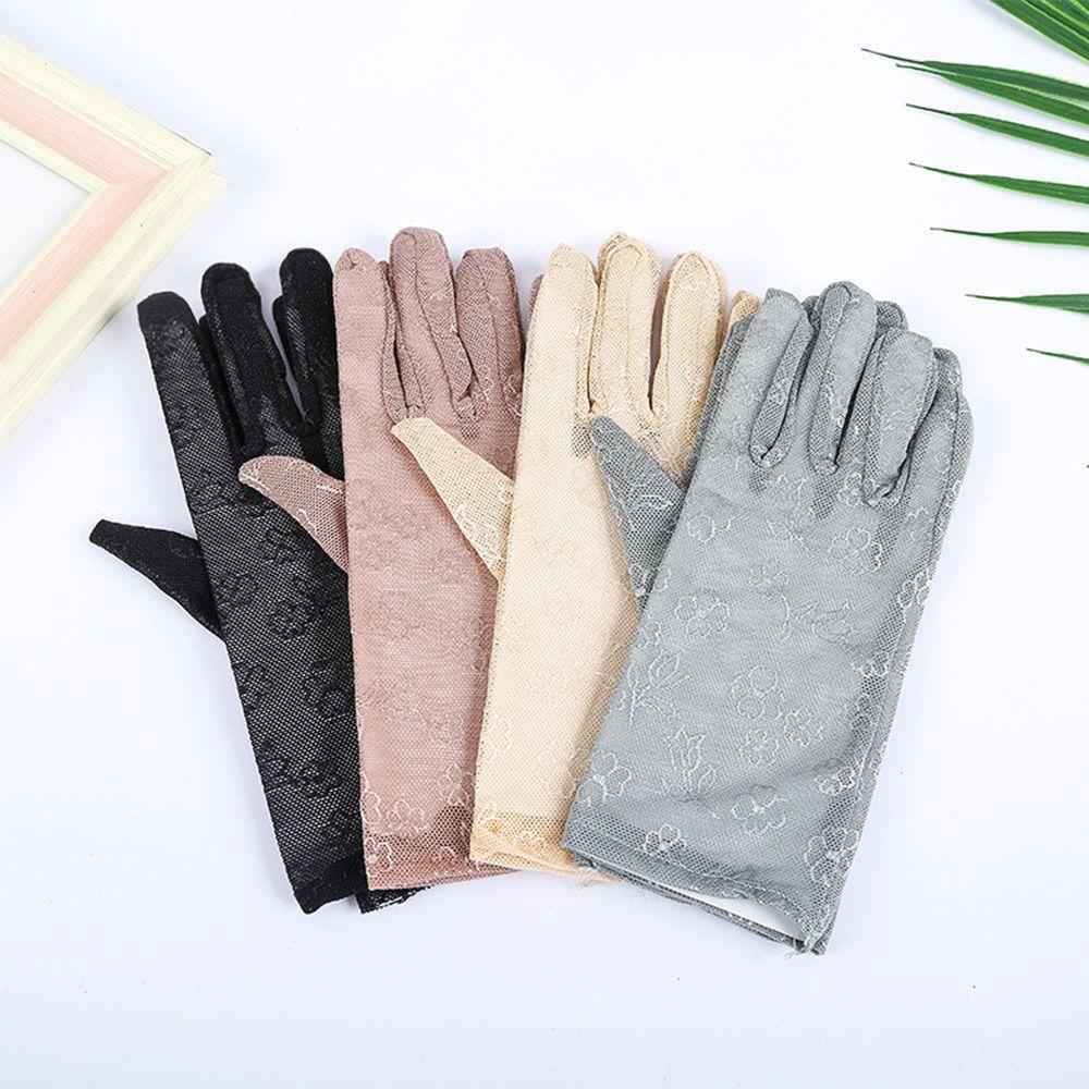 Găng Tay Lưới Chống Tia UV Chống Nắng Dành Cho Nữ Khi Lái Xe