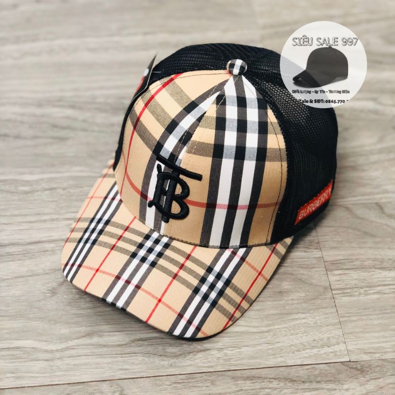 Nón Kết Phối Lưới Thêu BBR Form chuẩn Đẹp Hàng VNXK