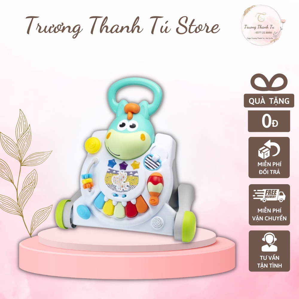 Xe Hỗ Trợ Tập Đi Bàn Ngựa 3 Trong 1 Cho Bé - Sit, Walk &amp; Play 3 In 1 Walker Table