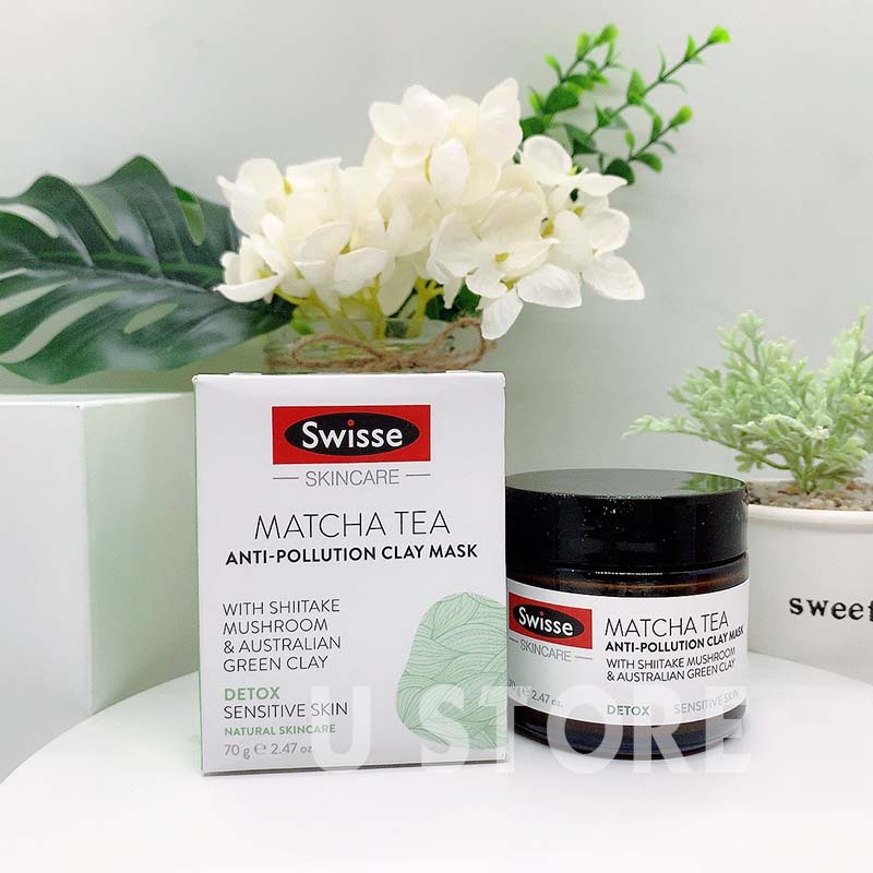 Mặt nạ đất sét [Úc] Swisse Clay Mask Manuka Honey/ Matcha / Blood Orange 70g