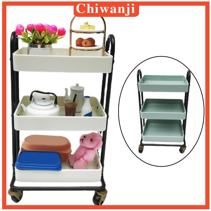 Xe đẩy thức ăn 3 ngăn tỉ lệ 1/6 cho nhà búp bê