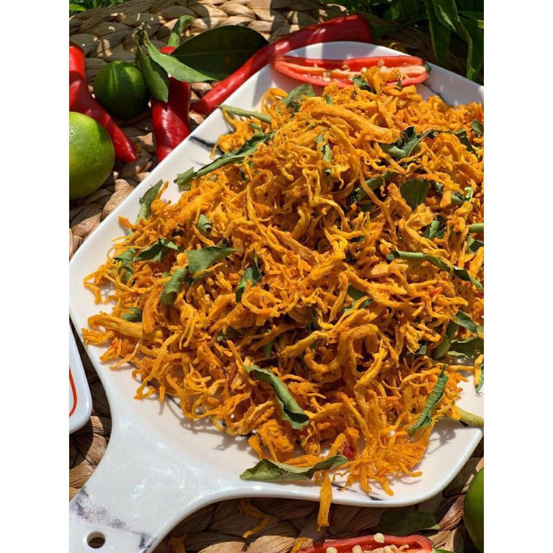 100g Khô gà lá chanh dai cay ngon