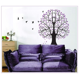 Decal dán tường Cây tím - DCX032