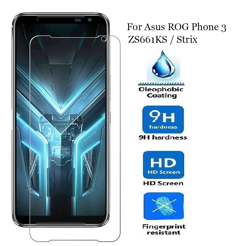 Kính Cường Lực Asus Rog Phone 3 ZS661KS/ Rog 3 Strix - Không FULL, 9H-0.26mm