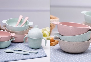 Bộ bát ăn dặm chất liệu lúa mạch