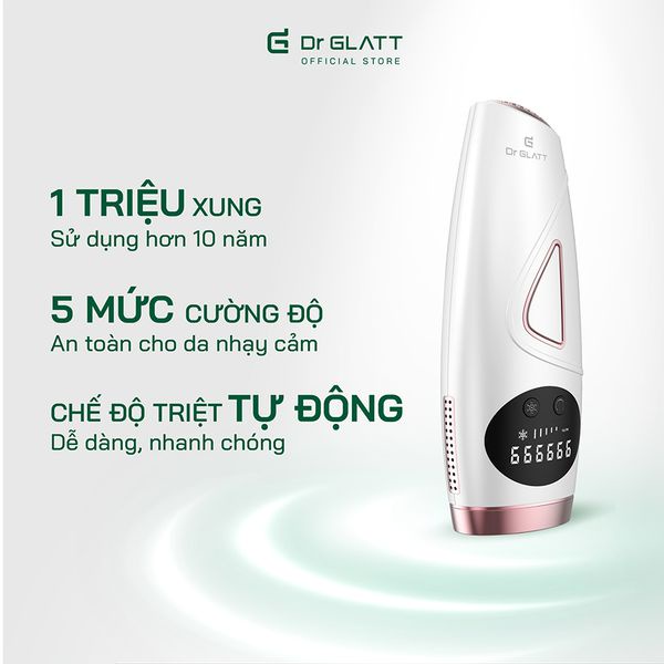 [Mã 154ELSALE2 giảm 7% đơn 300K] Máy triệt lông thế hệ mới IPL 2.0 | Hàng chính hãng Dr GLATT | Bảo hành 18 tháng