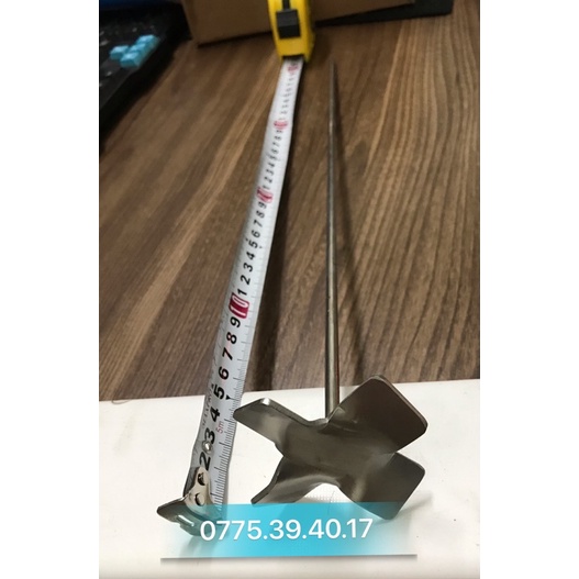 Đũa khuấy 4 cánh Inox 304 nâng năng suất máy khuấy mỹ phẩm 60W - 1 cái
