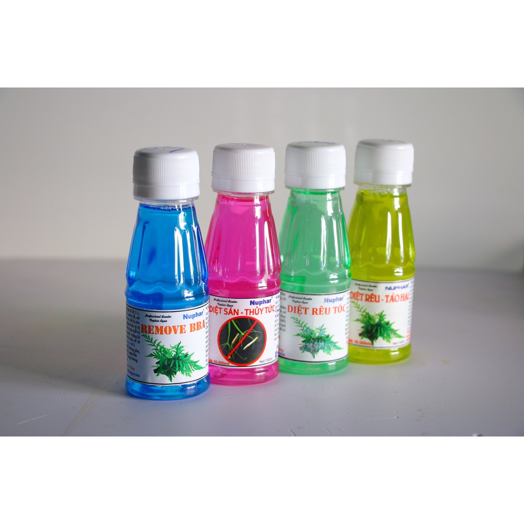 DIỆT RÊU HẠI Chùm Đen, Rêu Sừng Hưu, Tảo Nâu Hại Trong HỒ THUỶ SINH - NUPHAR - REMOVE BBA