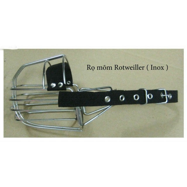 Rọ mõm chó to inox, có hình đo chụp kích thước thực tế
