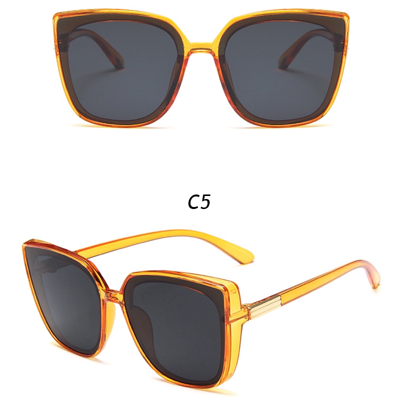 Kính Mát Gọng To Chống Tia Uv Phong Cách Retro