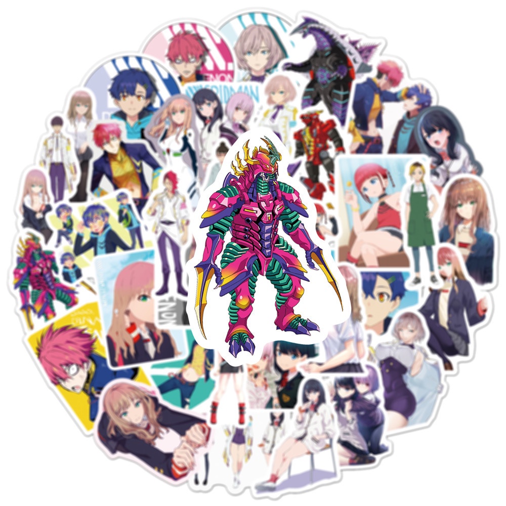 Bộ 50 Miếng Dán Trang Trí Chai Nước / Điện Thoại / Xe Hơi / Laptop / Xe Đạp / Va Li Họa Tiết Graffiti Chống Thấm Nước