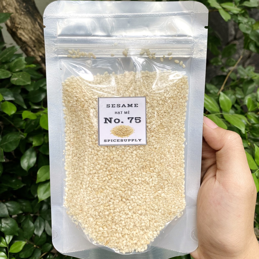 100g White Sesame - Hạt Mè Trắng hũ 70g