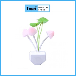 Đèn ngủ led cảm biến ánh sáng hình nấm đổi màu -tmart4.0