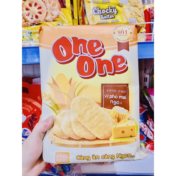 BÁNH GẠO ONEONE TẢO BIỂN,SỮA NGÔ, BỒ NƯỚNG, PHÔ MAI NGÔ, NGỌT DỊU [ĐỦ VỊ]