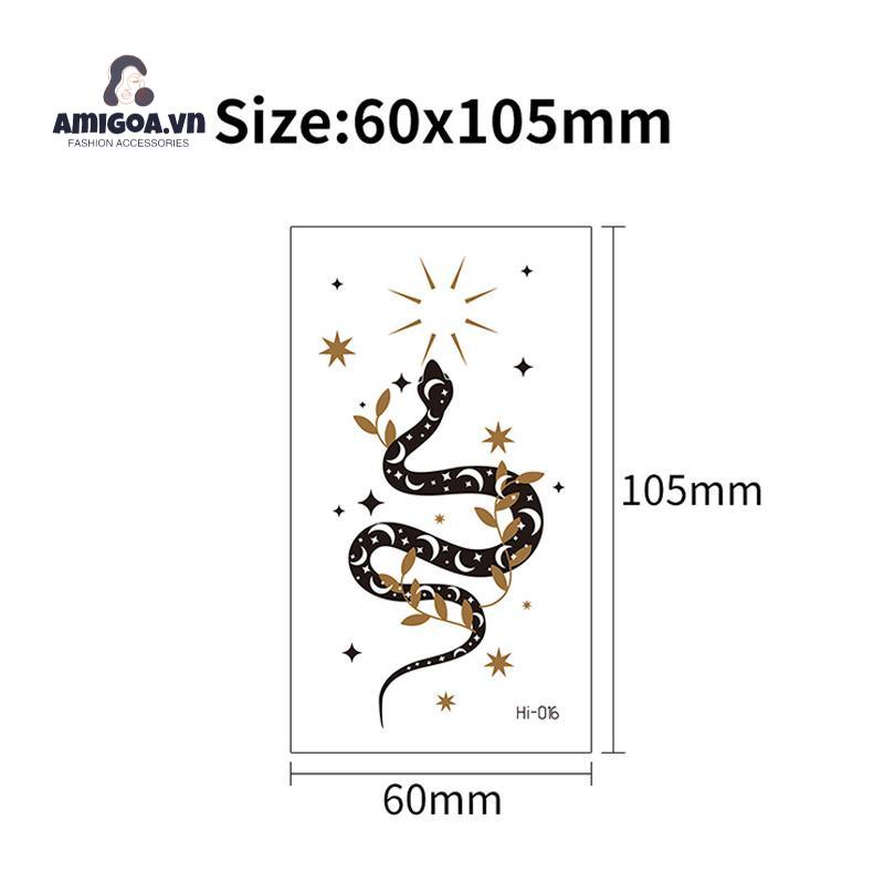 Miếng Dán Hình Xăm Dạ Quang Màu Xanh Dương Độc Đáo Dùng Trang Trí
