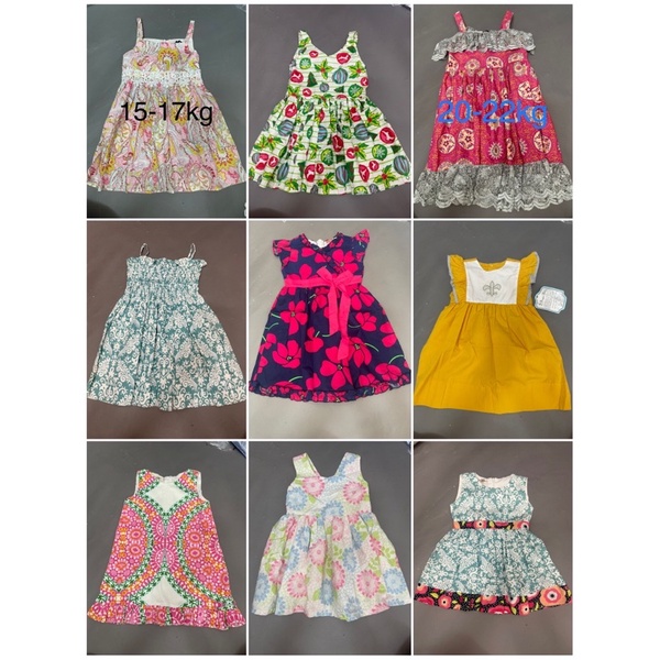 Đầm xoè thiết kế cho bé gái nhiều màu ( chọn size/chọn màu) lỗi dơ nhẹ
