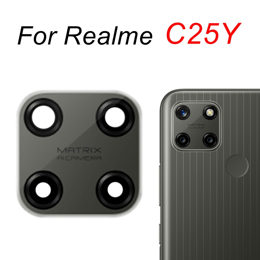 Mặt kính máy ảnh sau và keo thay thế cho Realme C3 C11 2021 C12 C15 C17 C20
