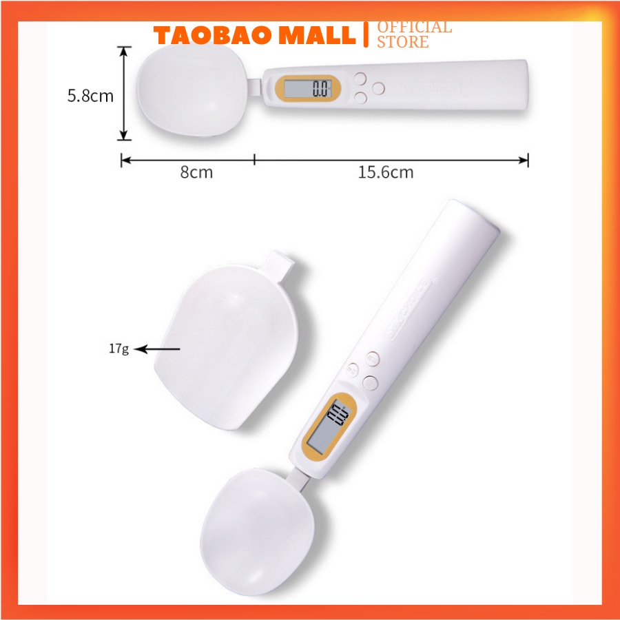 Thìa Đong,Cân Tiểu Ly Điện Tử Dạng Thìa tay để đong gia vị,đồ ăn dặm cho bé 500/0,1g siêu tiện dụng và dễ dùng