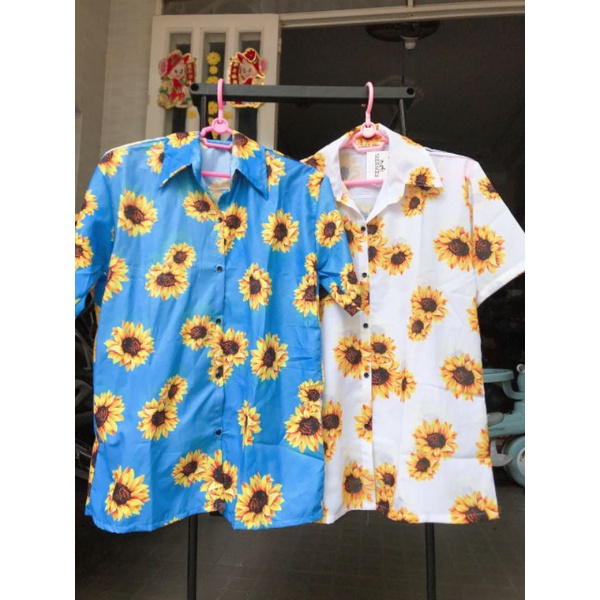 Áo Sơ Mi Tay Ngắn Unisex Cổ Bẻ Phông Cách Hàn Quốc Freesize