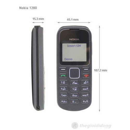 ĐIỆN THOẠI Nokia 1280 Huyền Thoại Chuẩn Nokia Siêu Bền BH 12 Tháng | BigBuy360 - bigbuy360.vn