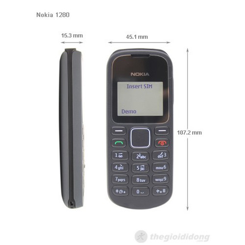 [ Freeship ] Điện Thoại Nokia 1280 Đủ PIN - SẠC