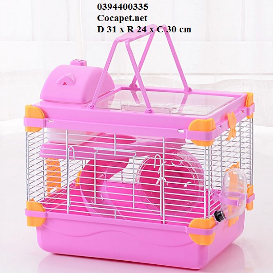 Lồng hamster nắp mica cao cấp như hình