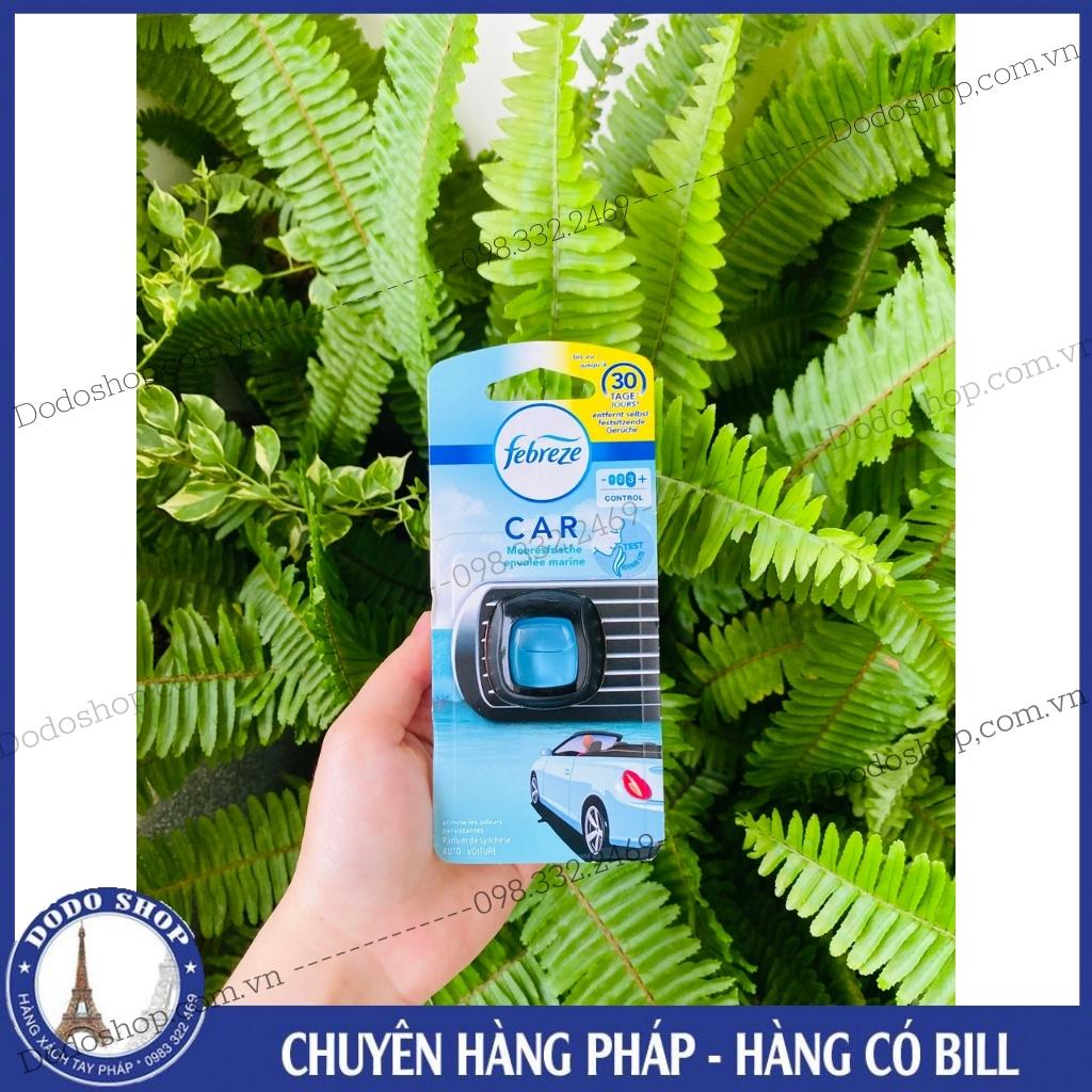 Nước hoa oto febreze của Pháp thơm mát, dễ chịu mang lại cảm giác thoải mái trong xe.