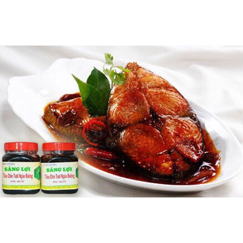 Tiêu chín tươi ngào đường SÁNG LỢI 200gr