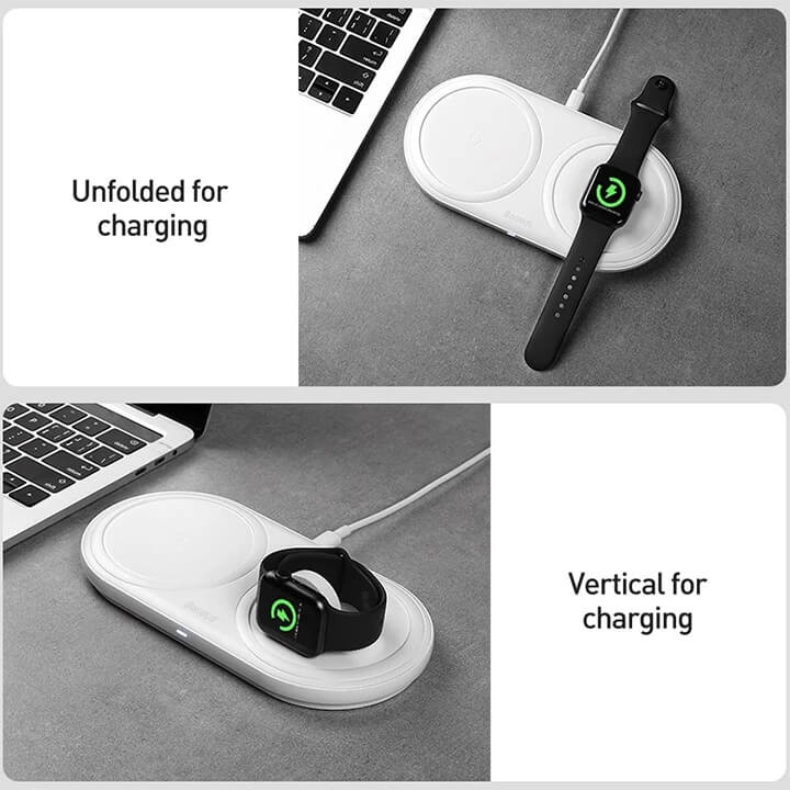 [Mã SKAMA07 giảm 8% đơn 250k]Dock sạc không dây iPhone Apple Watch Airpod Baseus