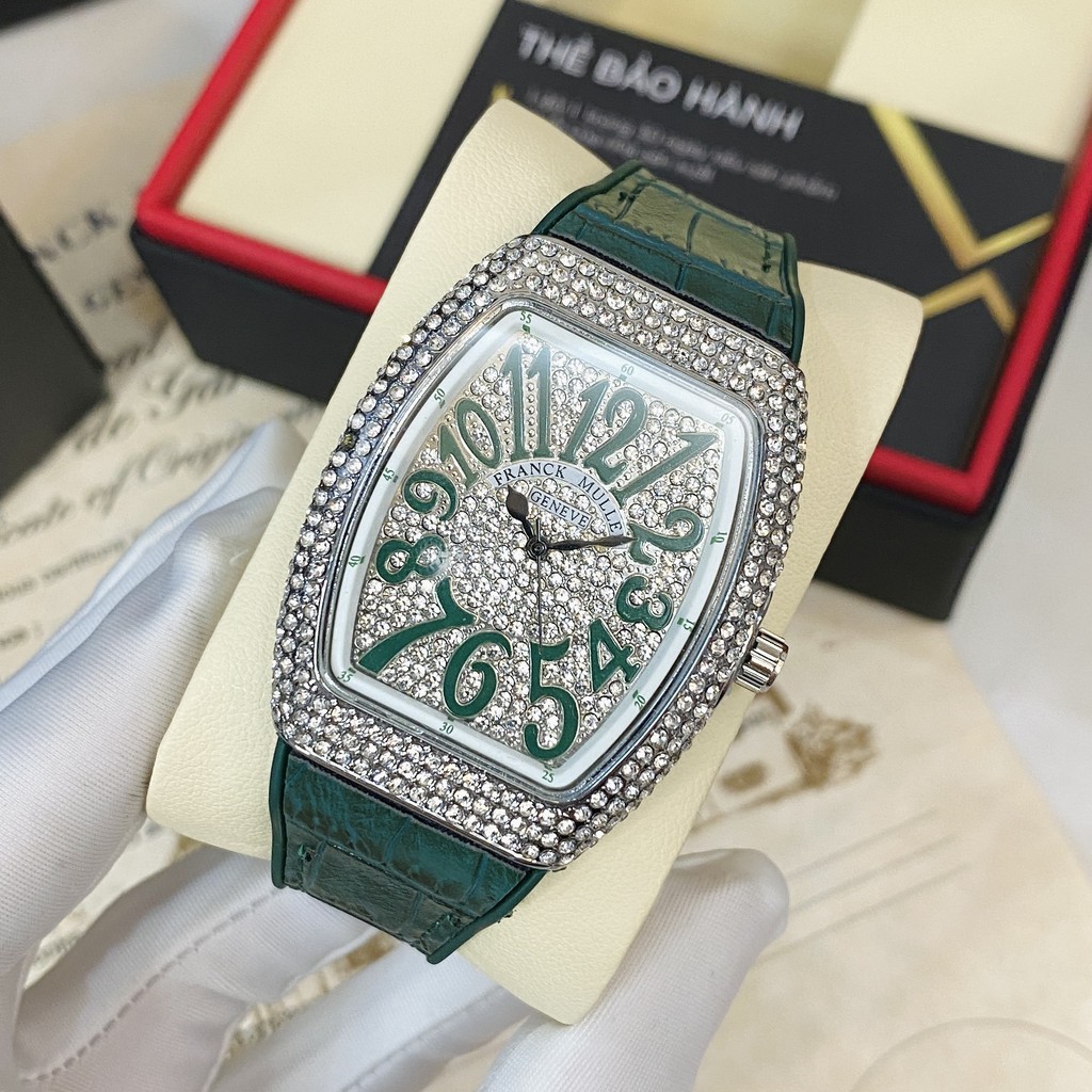 Đồng hồ nữ Franck Muller máy pin full đá cao cấp có bảo hành DHN002 trangmoon | BigBuy360 - bigbuy360.vn