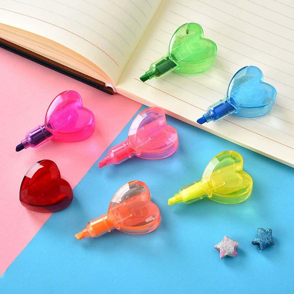 Bút Đánh Dấu Highlight 6 Màu Ngà Voi Dành Cho Trường Học / Văn Phòng