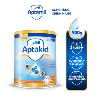 Sữa bột Aptakid New Zealand hộp thiếc (900g/lon) cho bé từ 24 tháng